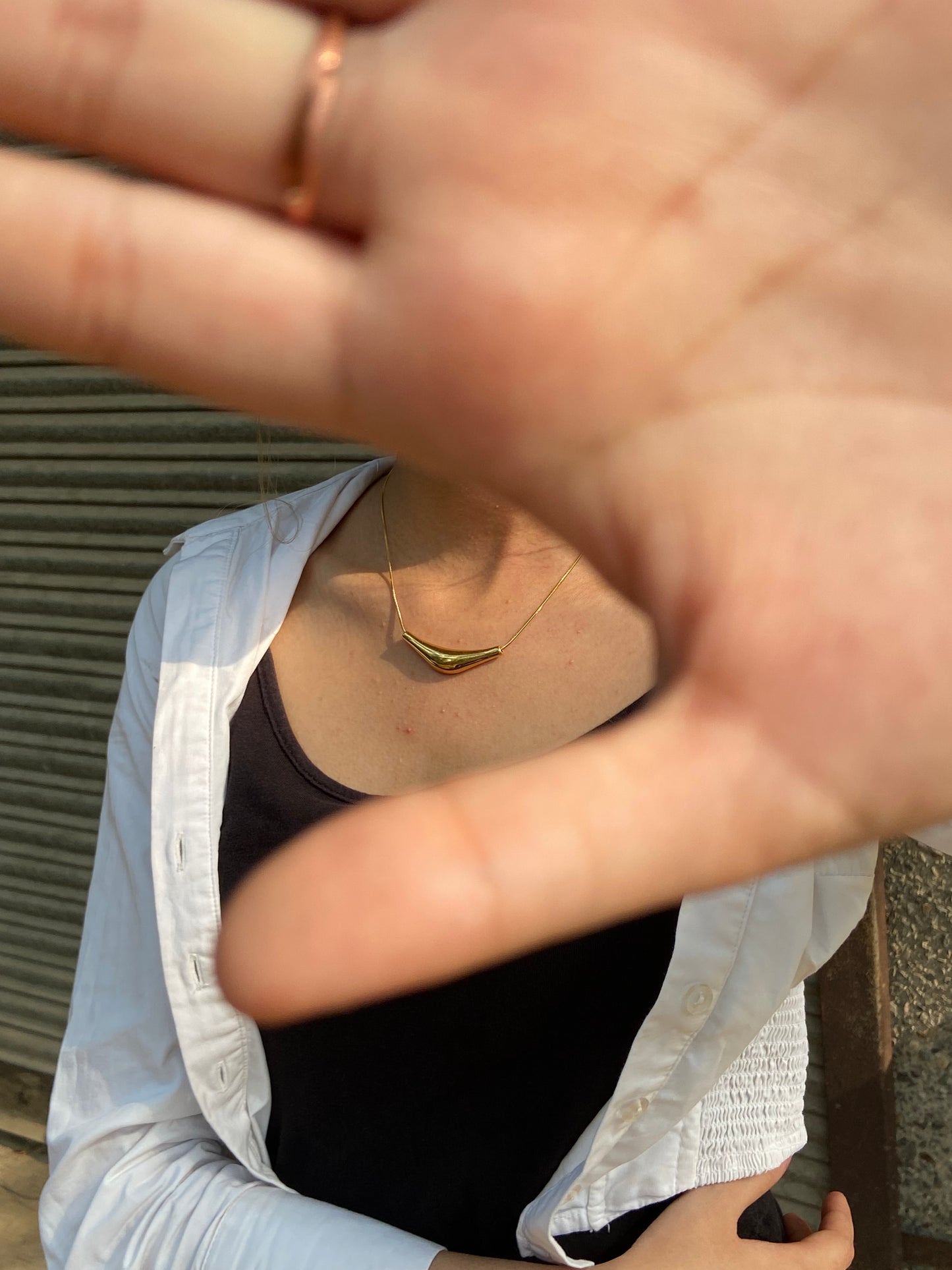 Molten Gold Necklace | Anti-Tarnish | Hypoallergenic | Waterproof