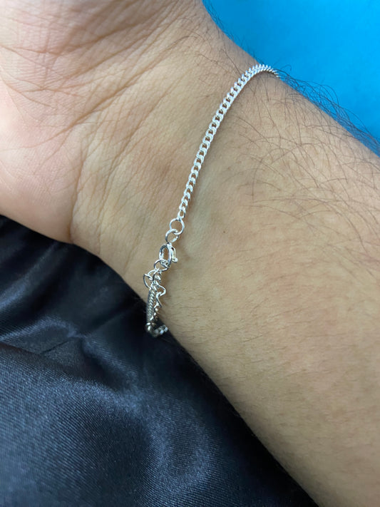 Evil Eye Unisex Bracelet | 92.5 Pure Stamped Sterling Silver