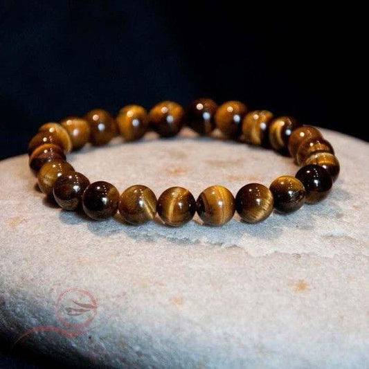 Tiger Eye Round Handmade 8mm Bracelet | Creativity and Power Channeling | Unisex