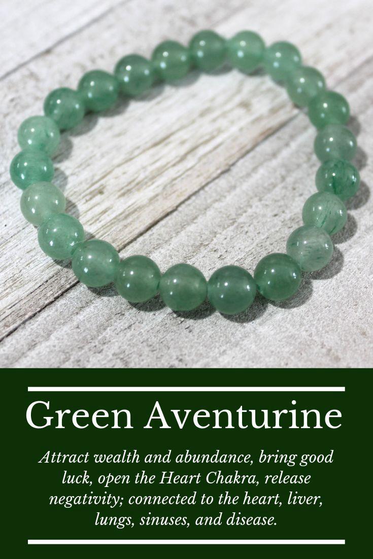 Green Aventurine Round Bracelet | Wealth and Abundance Handmade 8mm Bracelet | Unisex