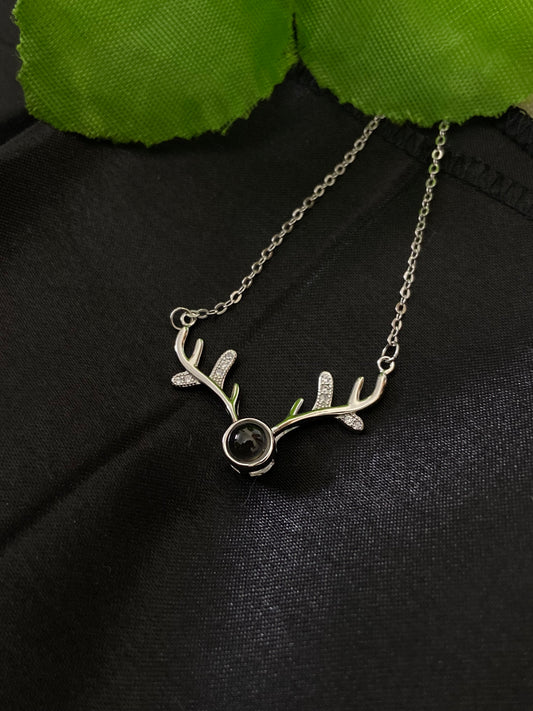 Deer Italian Pendant | 92.5 Pure Stamped Sterling Silver | With AD Work