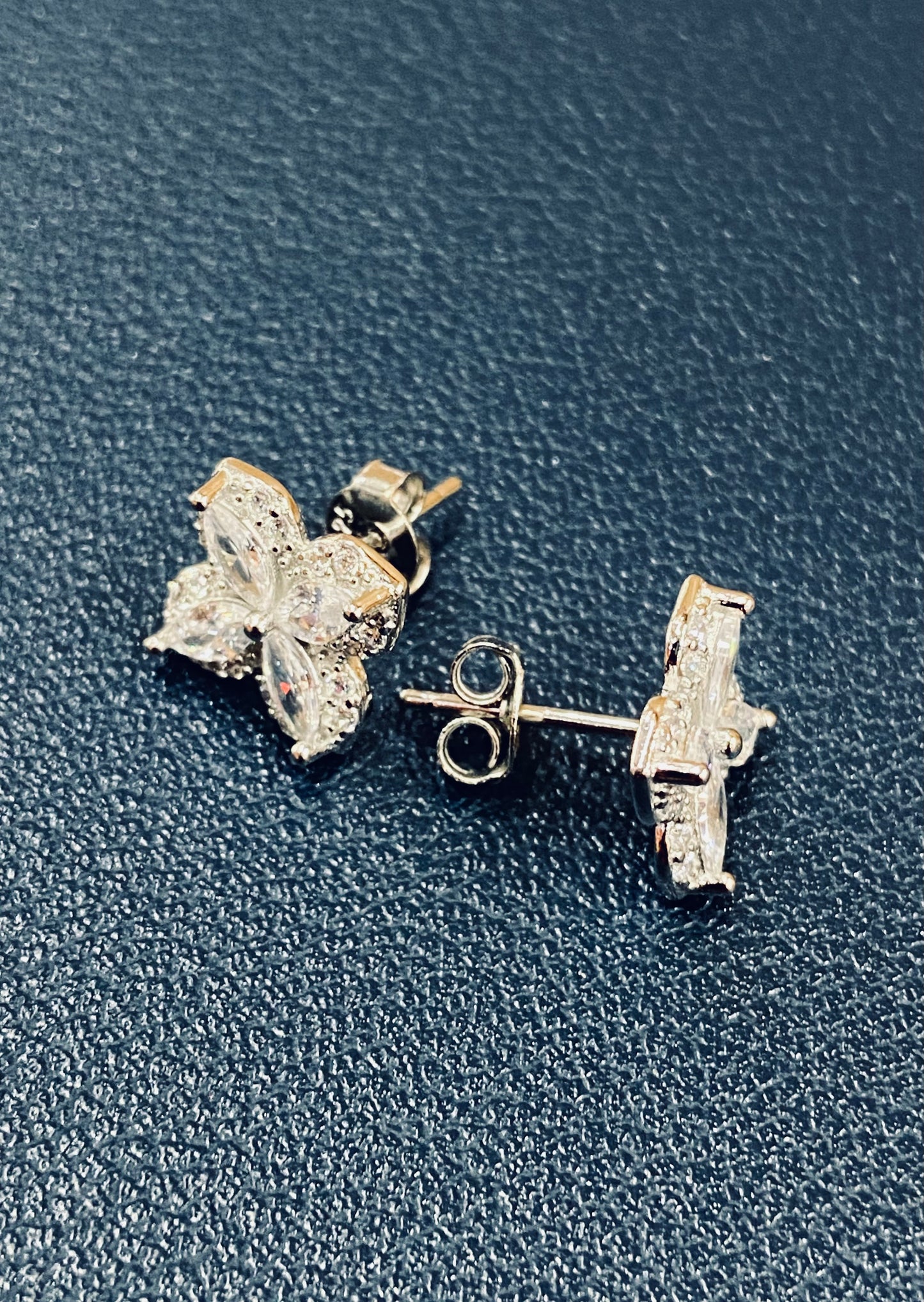 Clovera Lucky Earring 🍀 | 92.5 Pure Sterling Silver | With AD Work