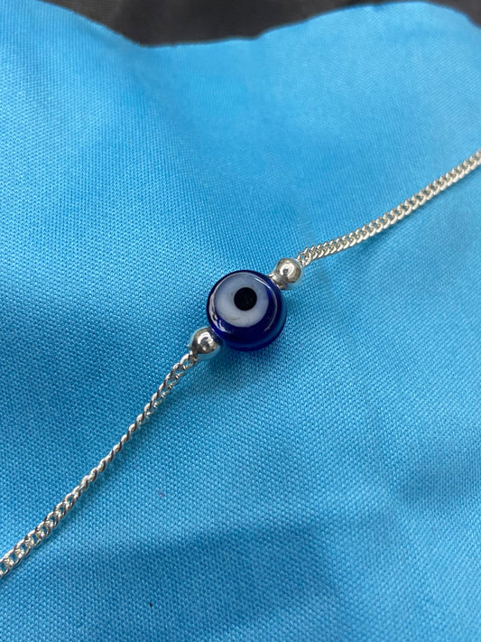 Evil Eye Unisex Bracelet | 92.5 Pure Stamped Sterling Silver