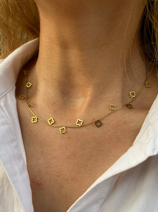 Minimalist Clover Chain | Anti-Tarnish | Hypoallergenic | Waterproof