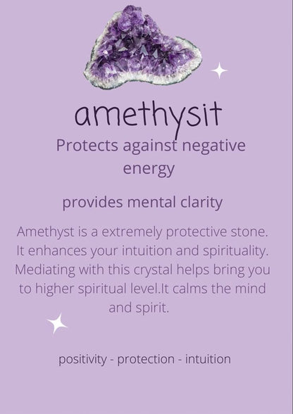 Amethyst 10x Attraction Natural Pyramid Handcrafted Bracelet | Positivity | Unisex