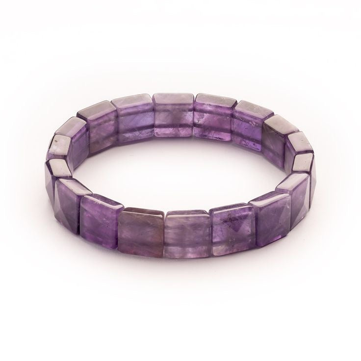 Amethyst 10x Attraction Natural Pyramid Handcrafted Bracelet | Positivity | Unisex
