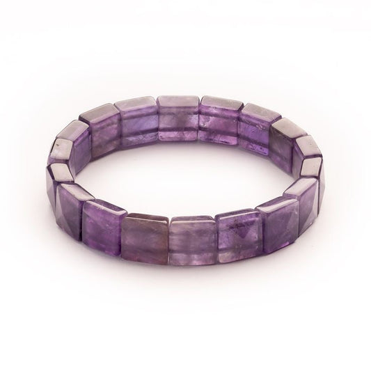 Amethyst 10x Attraction Natural Pyramid Handcrafted Bracelet | Positivity | Unisex