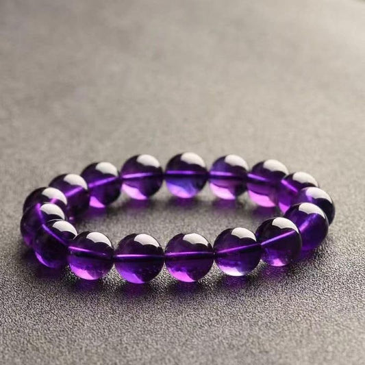 Amethyst Natural Round Handcrafted 8mm Bracelet | Positivity and Spirituality | Unisex