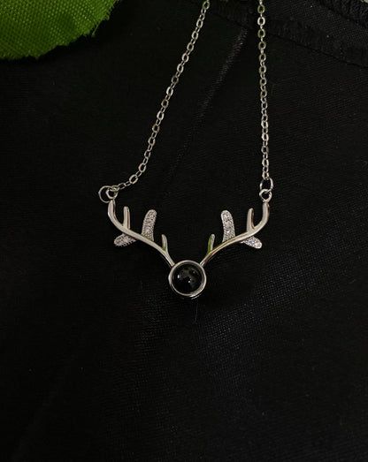 Deer Italian Pendant | 92.5 Pure Stamped Sterling Silver | With AD Work