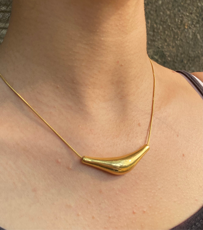 Molten Gold Necklace | Anti-Tarnish | Hypoallergenic | Waterproof