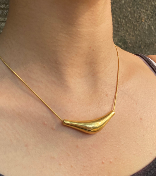 Molten Gold Necklace | Anti-Tarnish | Hypoallergenic | Waterproof