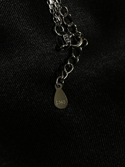 Evil Eye Hamza Pendant | 92.5 Pure Stamped Sterling Silver | With AD Work