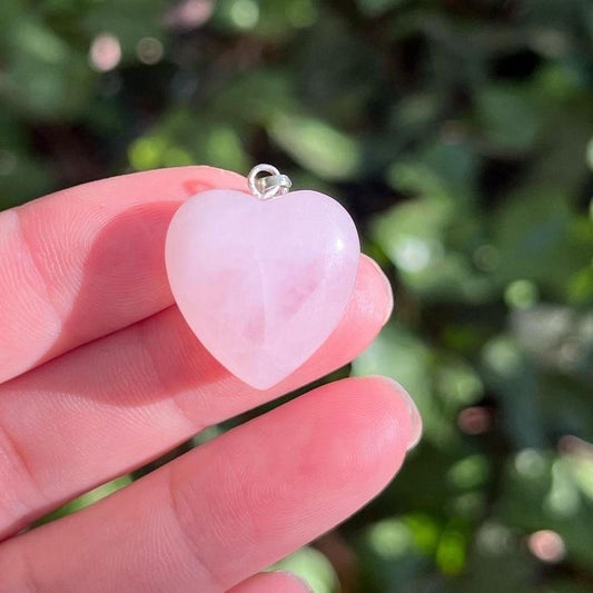 Rose Quartz Natural Handcrafted Pendant | Relationships | Unisex