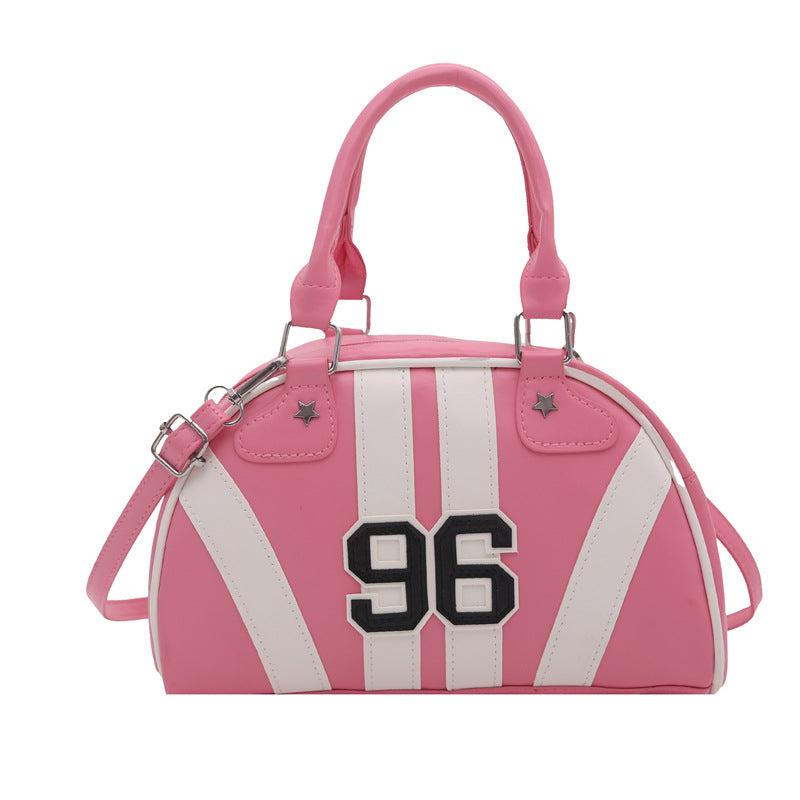 American Sports Hot Girl Style Women's Bag Internet Celebrity Trendy Bowling Handbag Fashion Cross-Border Casual Shoulder Crossbody Bag