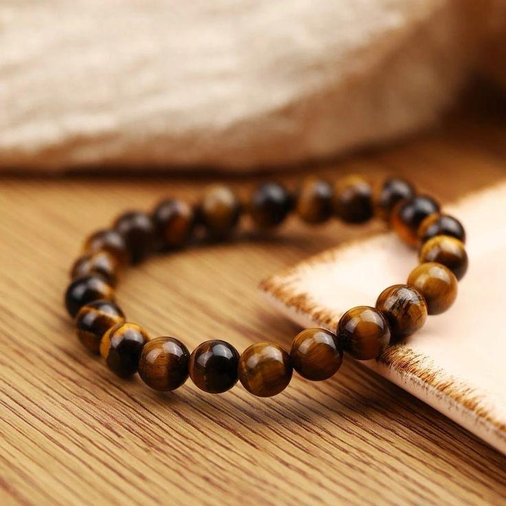 Tiger Eye Round Handmade 8mm Bracelet | Creativity and Power Channeling | Unisex